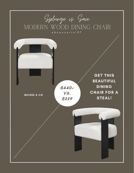 Shop this beautiful dining chair look for less! 

#LTKstyletip #LTKhome #LTKsalealert