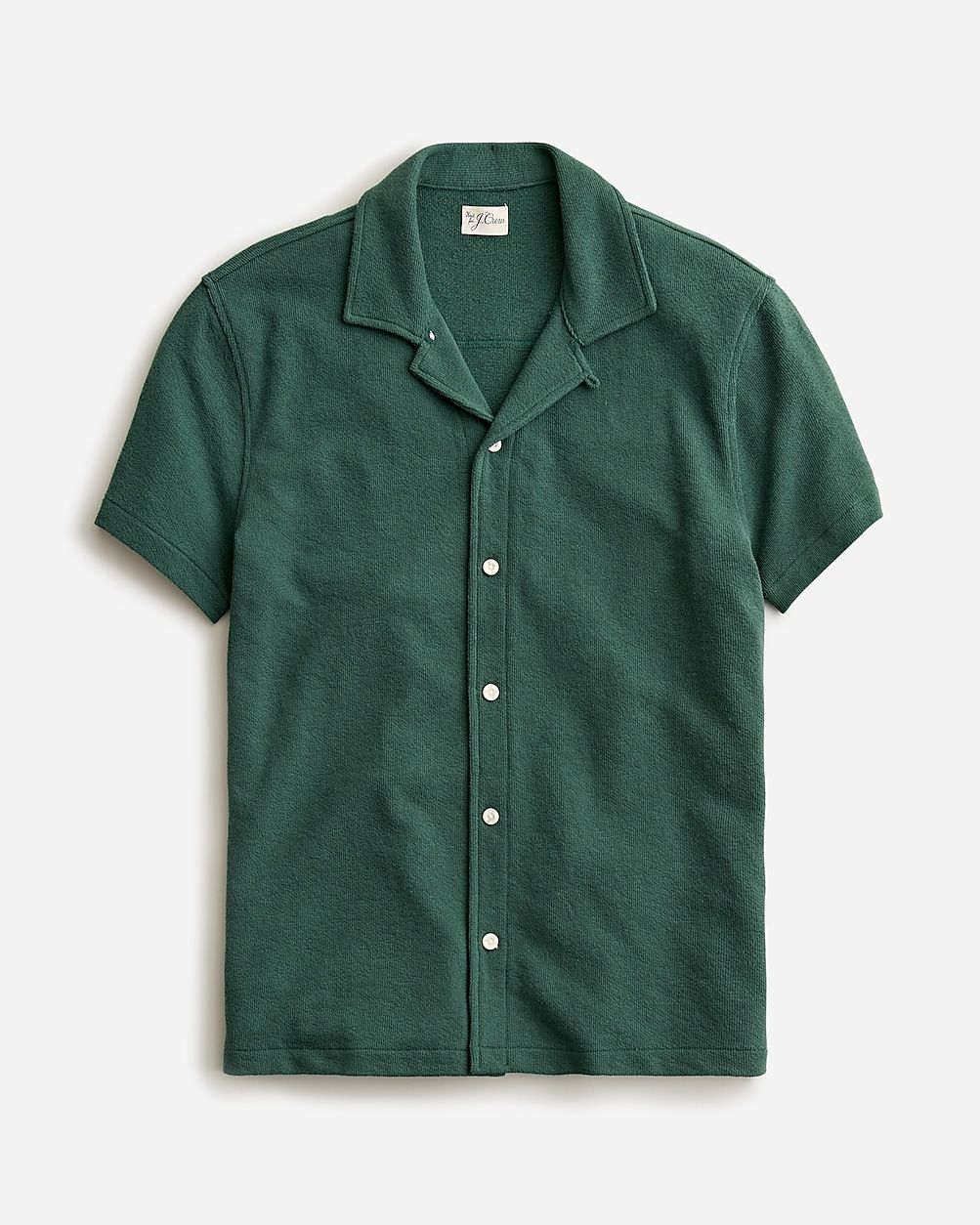 Textured camp-collar sweater-tee | J.Crew US