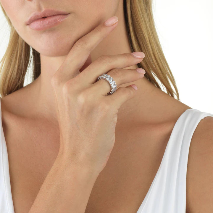 Baguette Eternity Band | Adina Eden