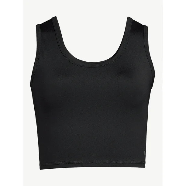 Free Assembly Women's Cropped Tank Top with Scoop Back - Walmart.com | Walmart (US)