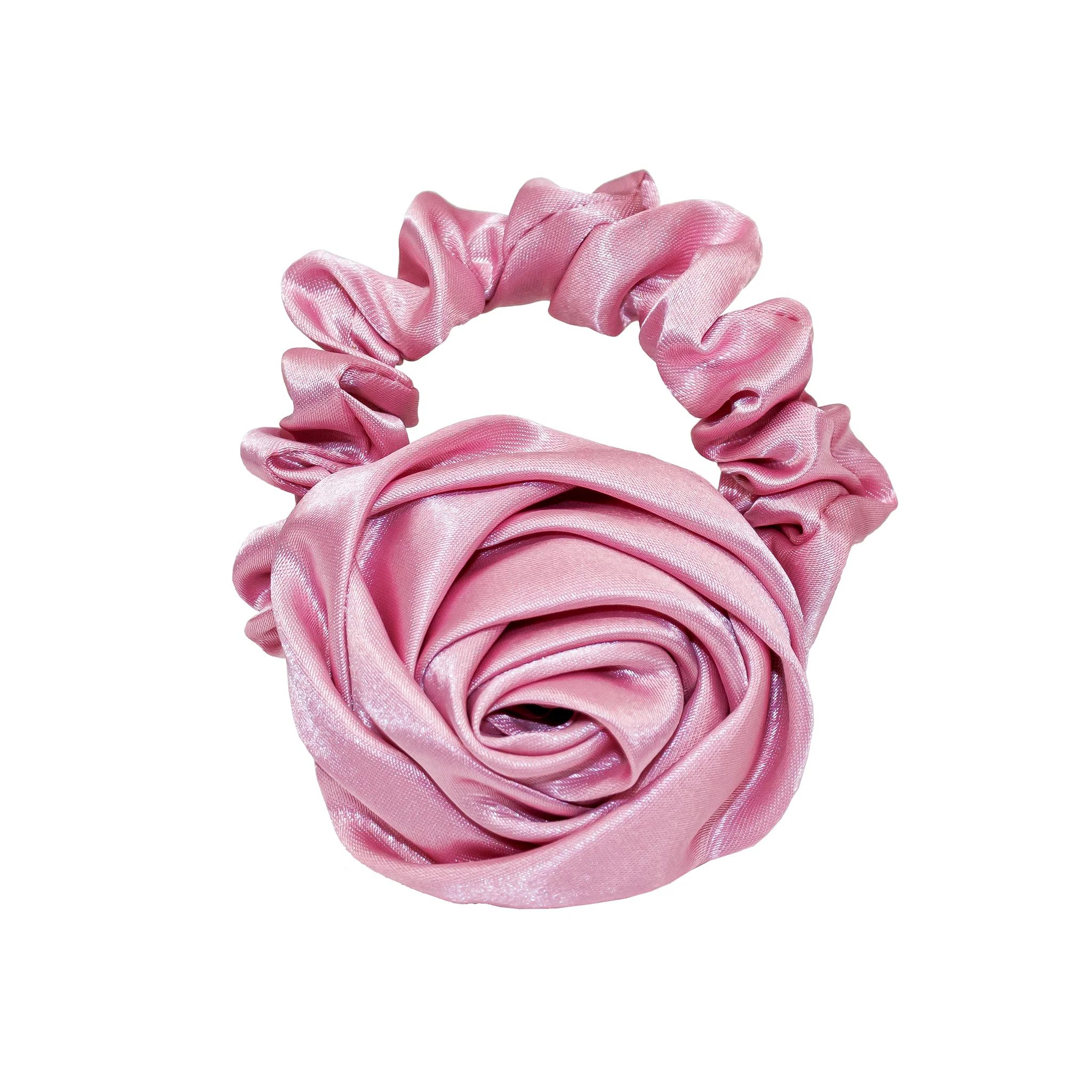 Rosette Scrunchie in Candy Pink | Emi Jay