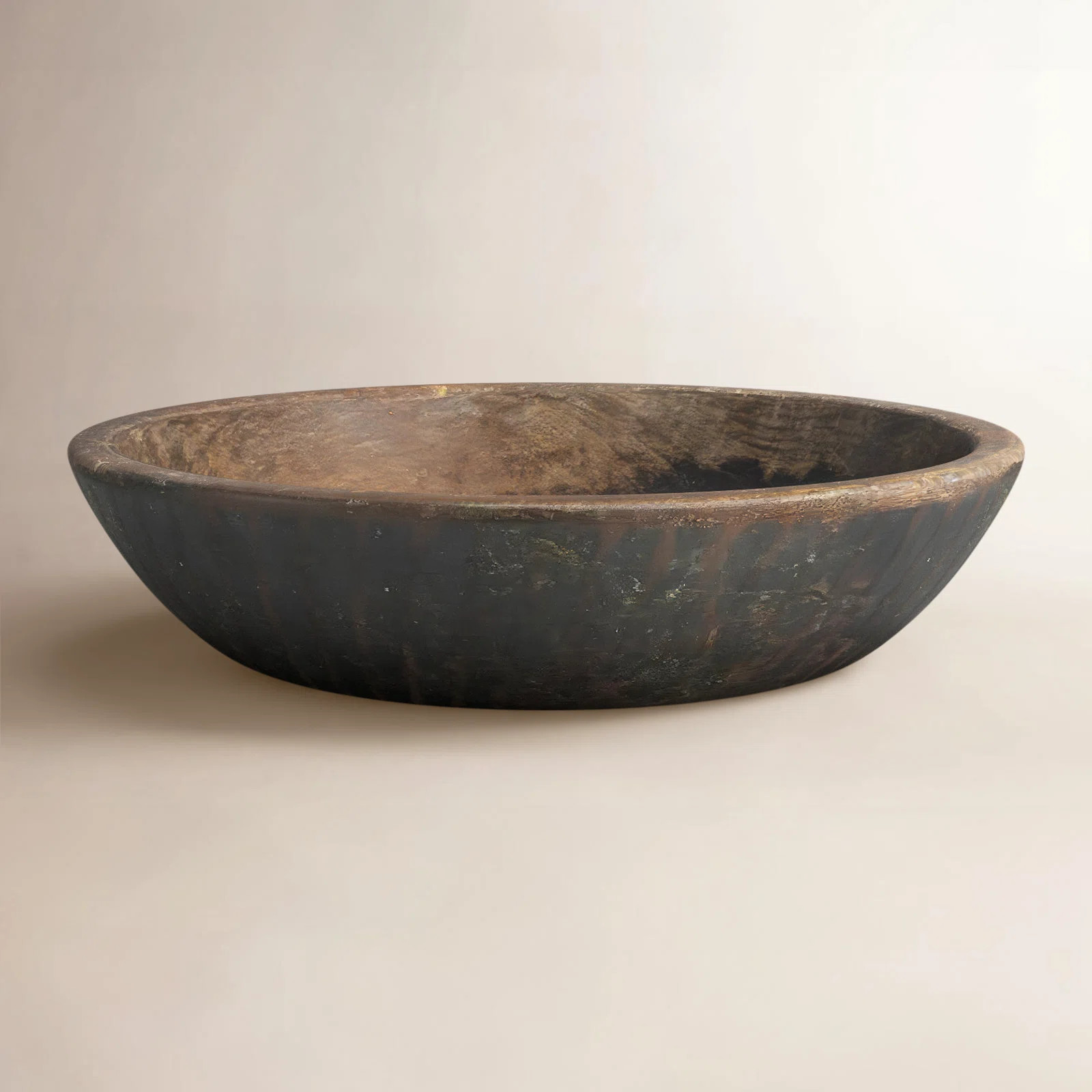Kamini Wood Round Decorative Bowl in Brown | Wayfair North America