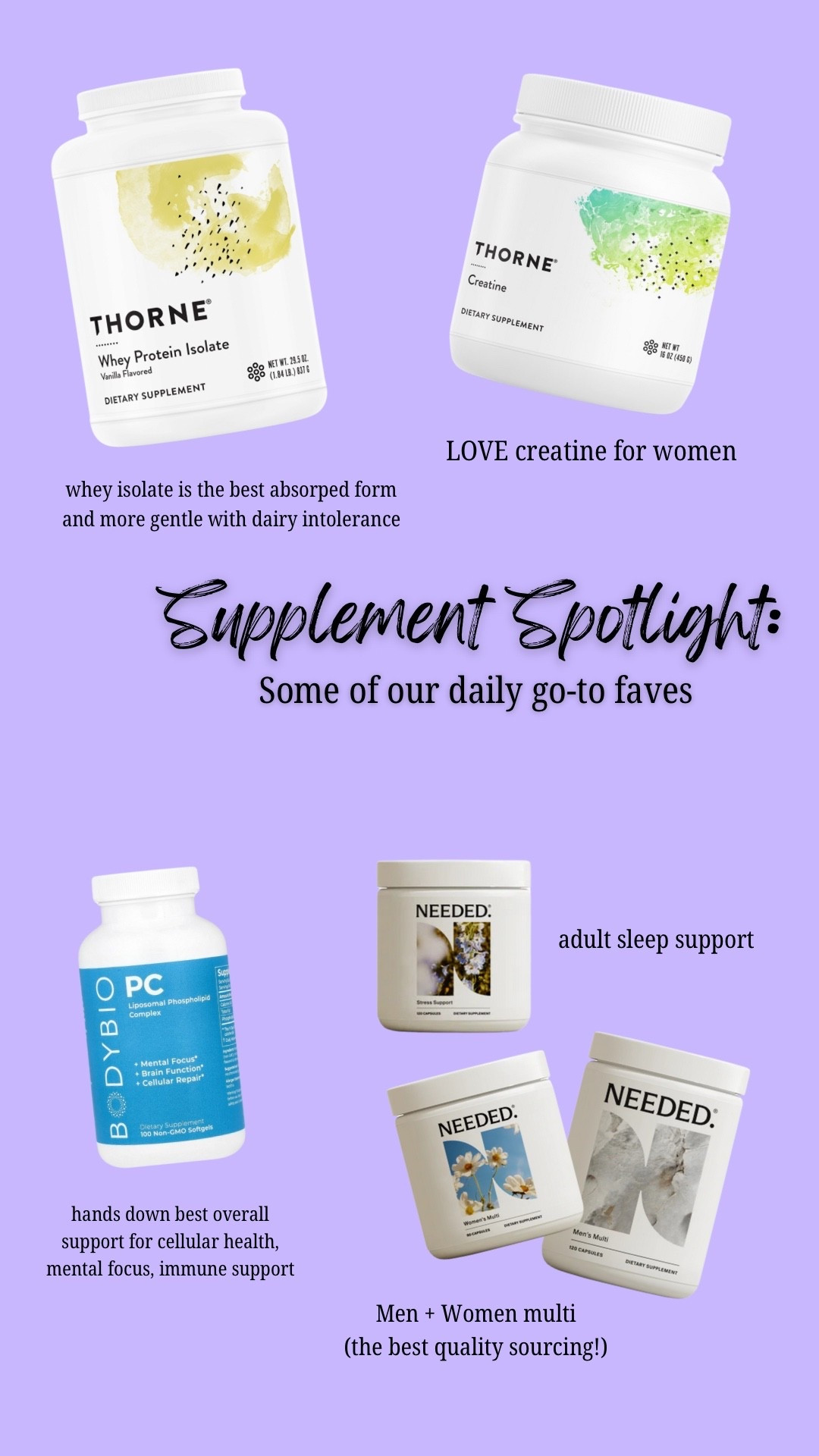 Mom and Dad faves and daily go to supplements in our home that keep us functioning our best! Needed has a major sale going thru Monday - use code CELEBRATE

#LTKSaleAlert #LTKActive #LTKOver40