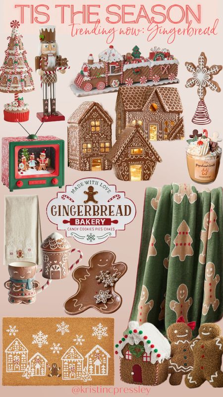 Christmas decorations. Gingerbread decorations. Gingerbread throw blanket. Gingerbread throw pillow. Trendy Christmas decorations. Indoor Christmas decorations. Nutcracker. Gingerbread Christmas coffee mugs. Gingerbread Christmas. Hand towels. Gingerbread Christmas doormat. Christmas decor must haves. Tree topper.

#LTKhome #LTKHoliday #LTKstyletip