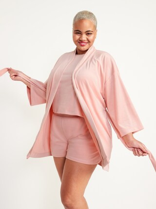 Luxe Velvet Mini Tie-Robe for Women | Old Navy (US)