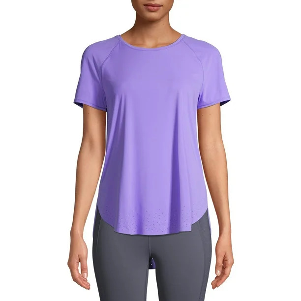Avia Women's Active Perforated Hem Tee | Walmart (US)