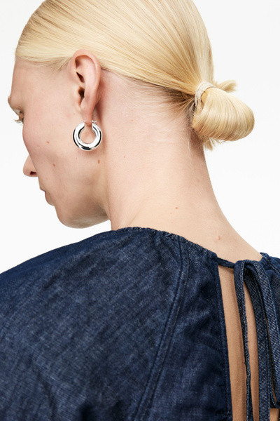 Silver-Plated Hoop Earrings | Arket UK