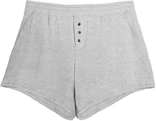 THINX Sleep Shorts Menstrual Sleep Shorts, FSA HSA Approved Feminine Care, Period Underwear for Women Holds 5 Tampons, Grey, Medium | Amazon (US)