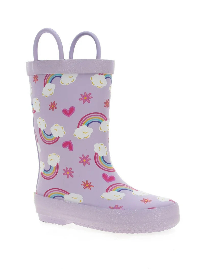 Western Chief Girls Radian Rainbow Rubber Rain Boot | Walmart (US)