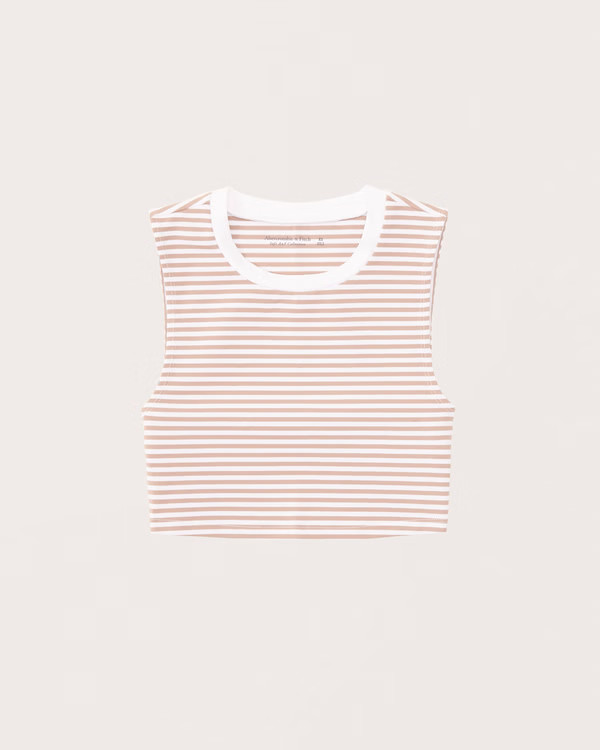 Women's Cropped Crew Tank | Women's Clearance | Abercrombie.com | Abercrombie & Fitch (US)