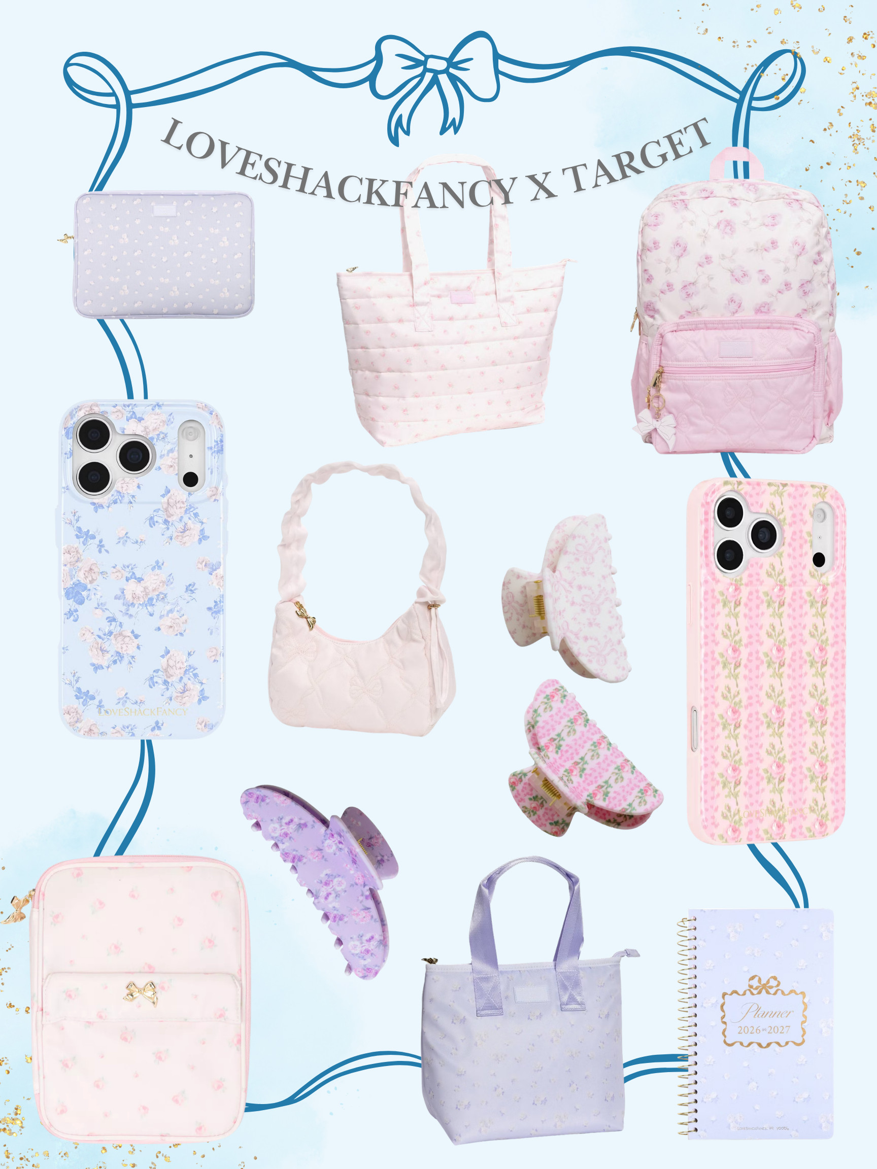 LoveShackFancy x Target is live NOW! Hurry! This line will sell fast! 

I'm grabbing some claw clips, a new phone case and a laptop case!  

 #LTKSeasonal #LTKSaleAlert