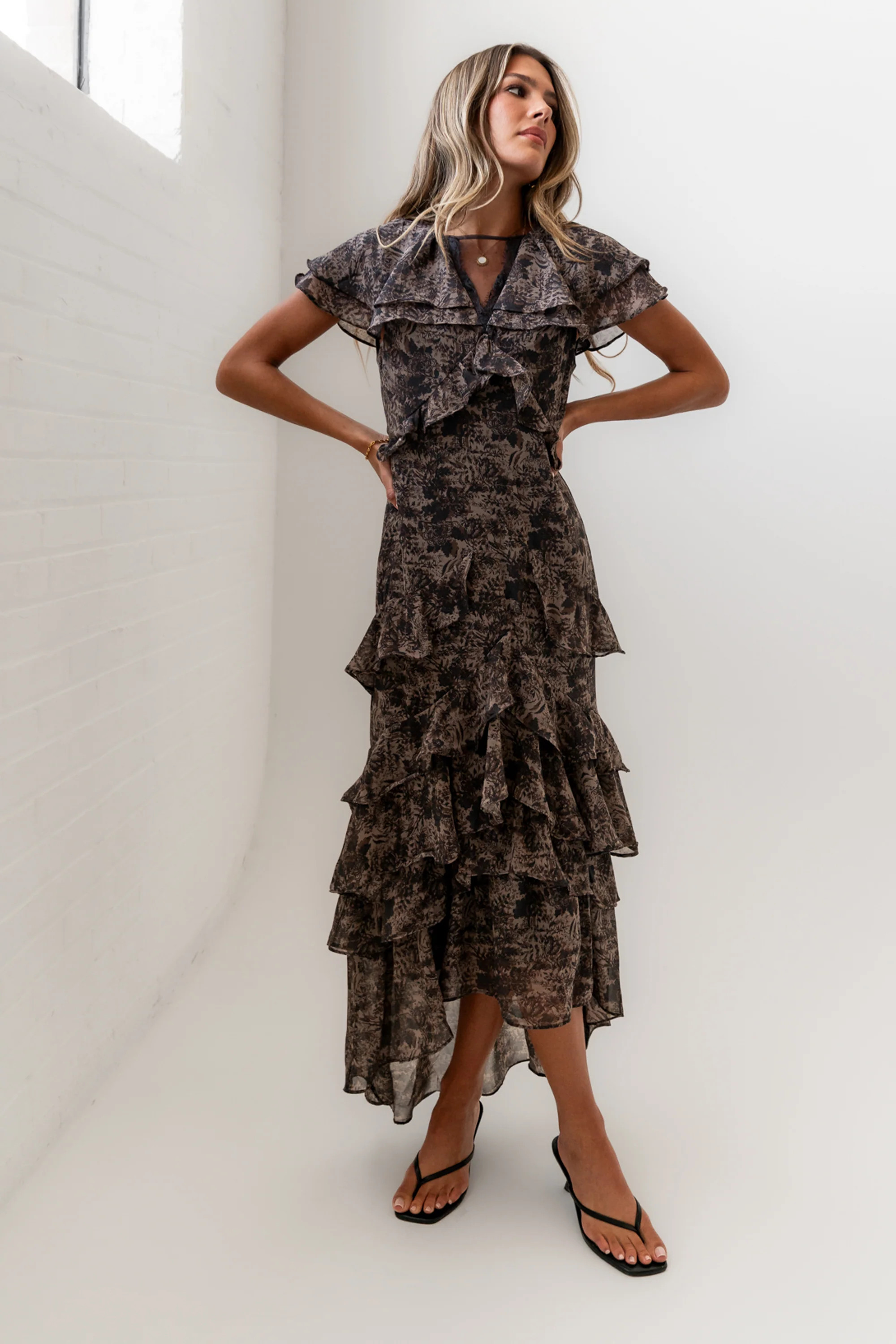 James Ruffle Maxi Dress | Böhme US