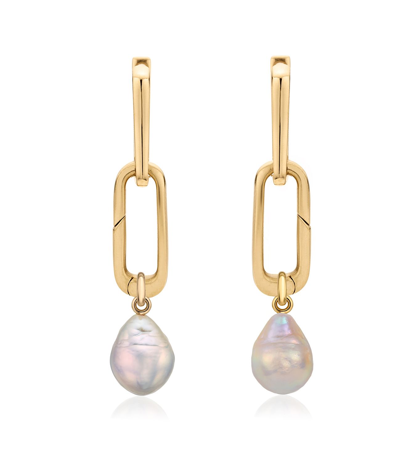 Gold Vermeil Alta Capture and Pearl Earring Set | Monica Vinader (Global)