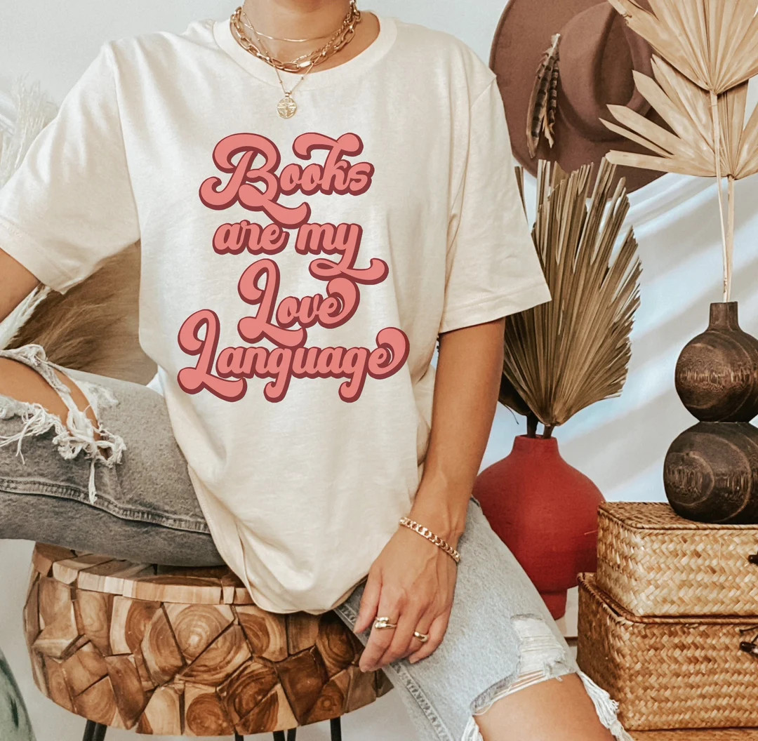 Books Are My Love Language Bookish Valentine Reader - Etsy | Etsy (US)