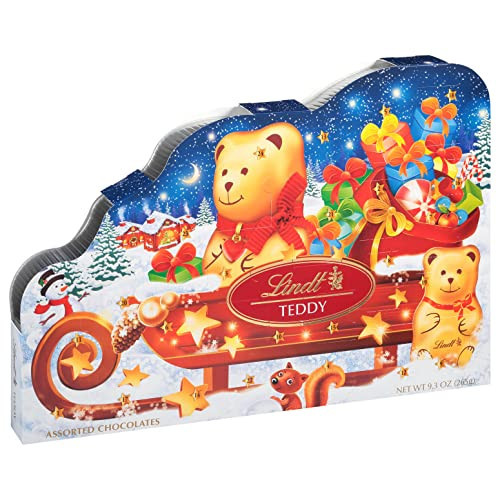 Lindt TEDDY Sleigh Assorted Chocolate Candy Advent Calendar, Box of Assorted Chocolates, 9.3 oz. Box | Amazon (US)