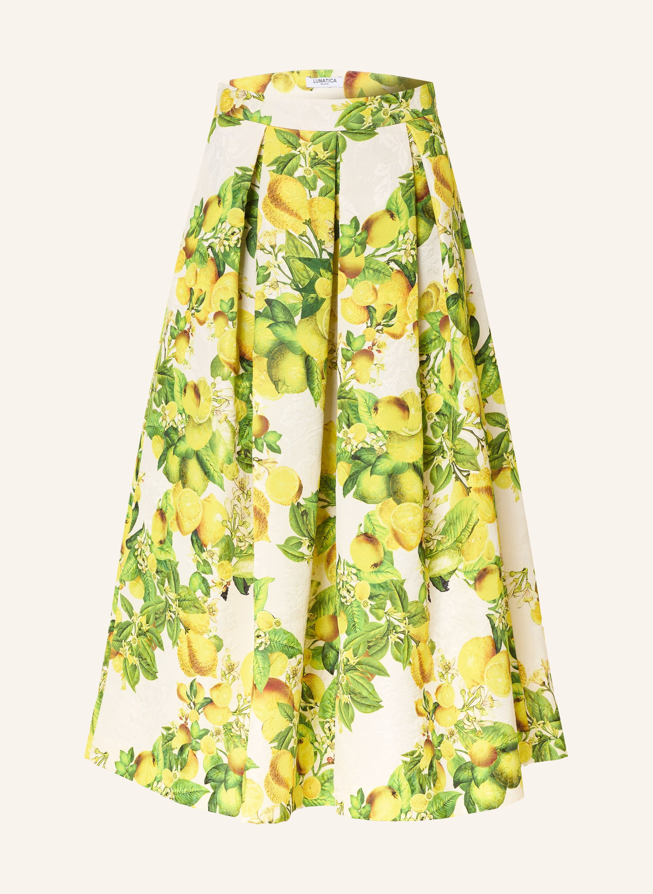 LUNATICA MILANO Jacquard-Rock in gelb / grün / weiss | Breuninger (DACH)