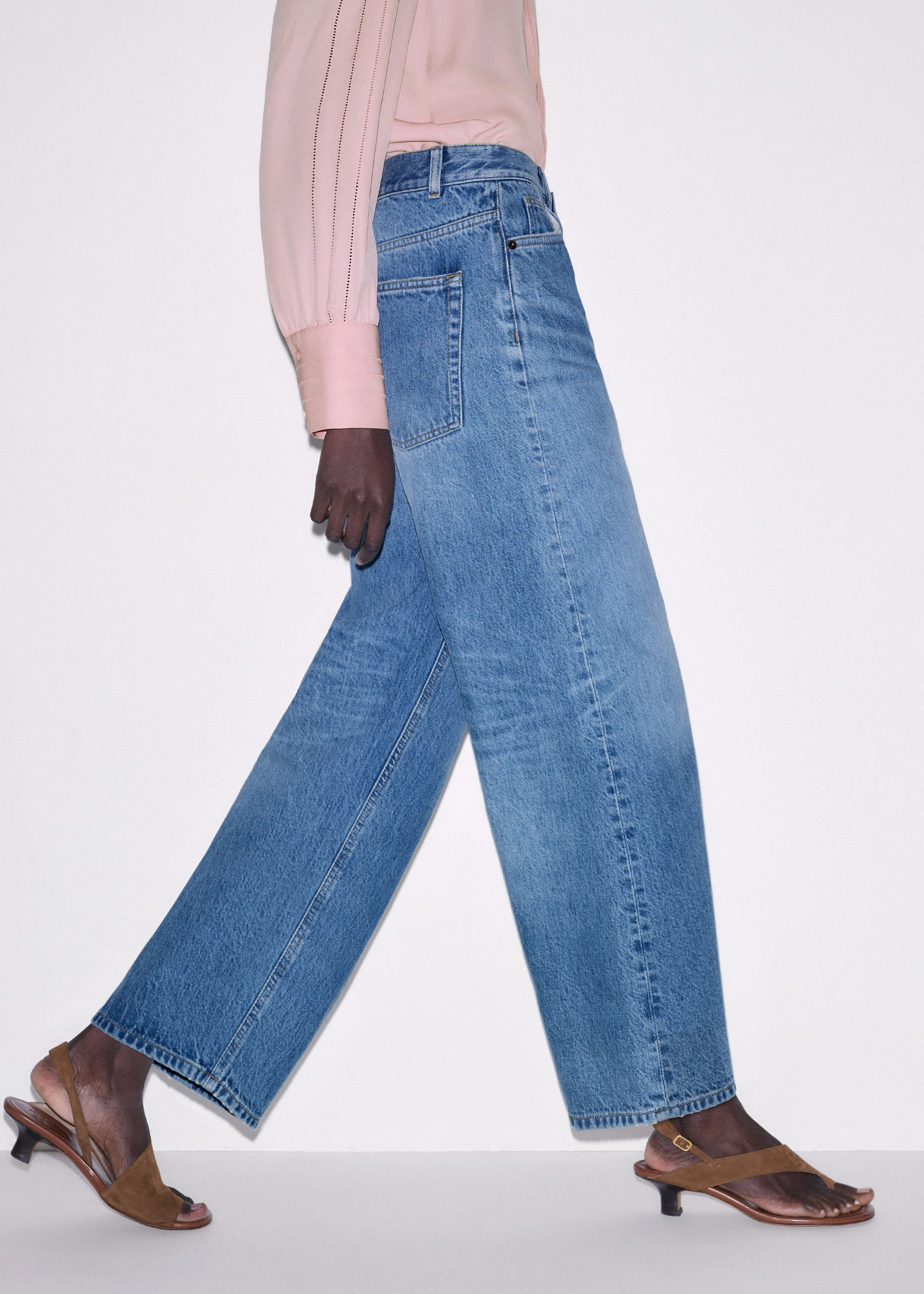 Straight Crop Jean Midweight Denim | ME+EM Global (Excluding US)