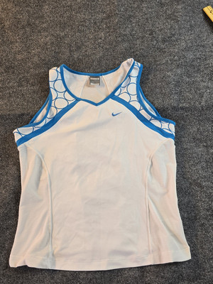 Vintage Nike Tank Top Tennis Shirt Women’s Large White Blue 90s Y2K Gym Work Out | eBay CA