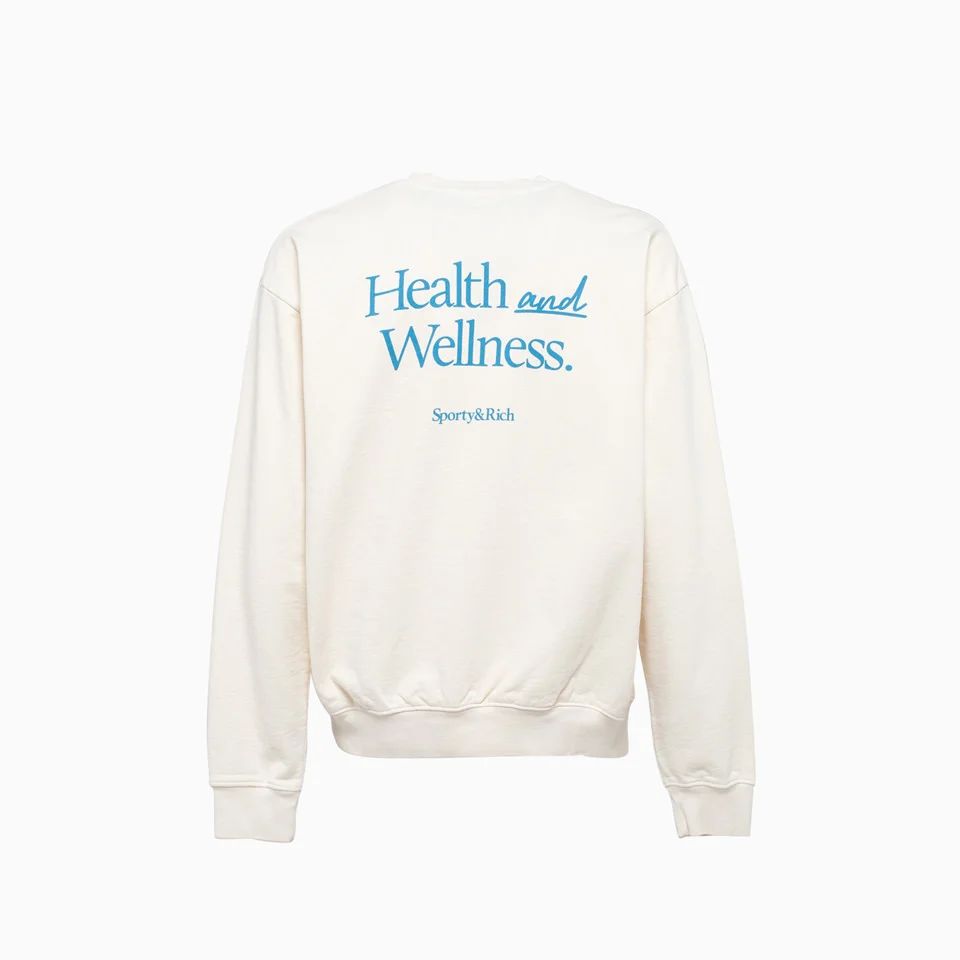 Sporty & Rich New Health Crewneck Sweater | Cettire Global