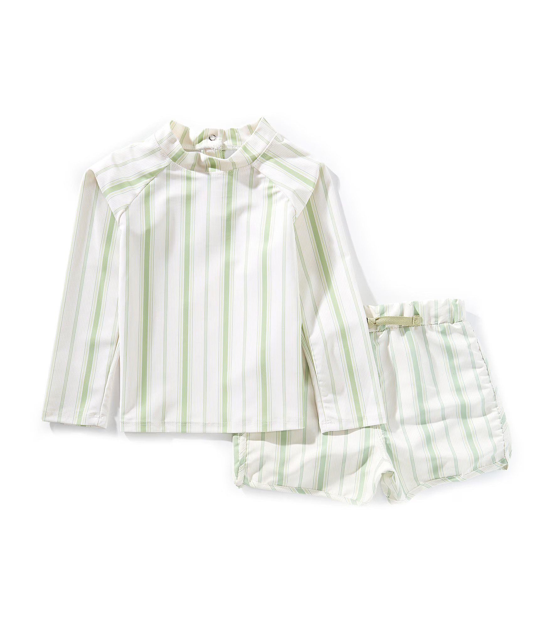 Edgehill Collection x Kristin Ellen Hockman Baby Boys Konrad Stripe Rashguard & Stripe Swim Trunk... | Dillard's