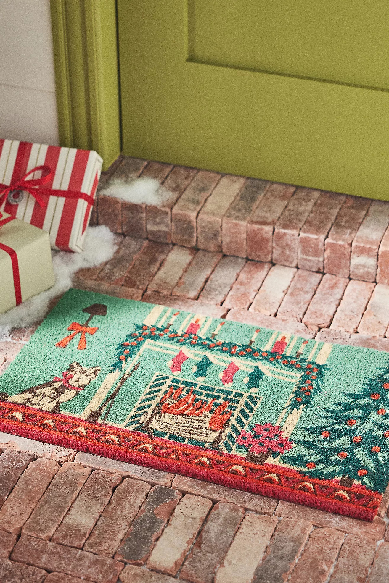 Hearth Coir Printed Dog Doormat | Anthropologie (US)