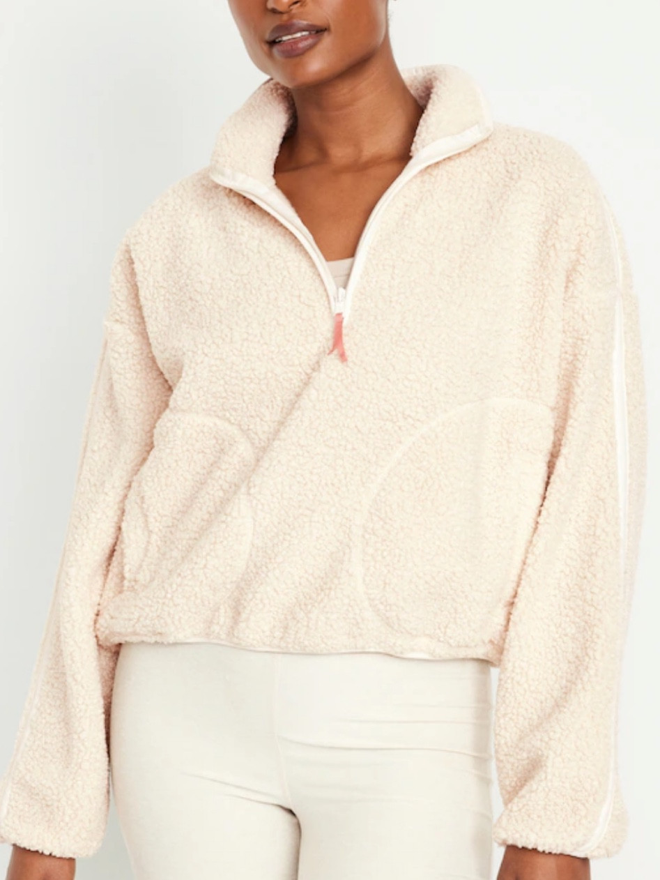 Love this Sherpa pullover — only $50!! 

#LTKfindsunder100 #LTKfitness #LTKtravel
