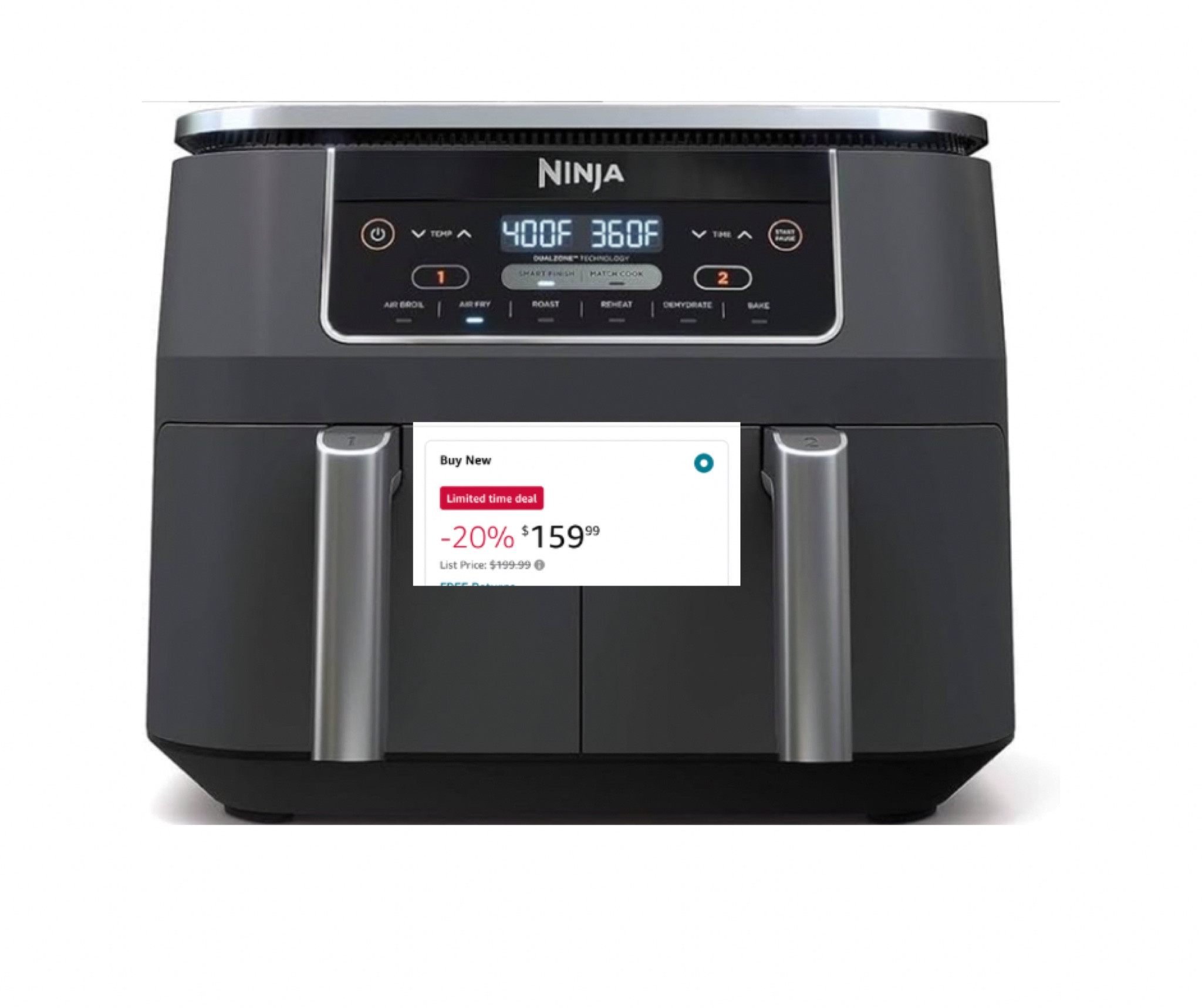 Double basket air fryers are what you need! I have this one and love it! Still on sale 😊

#LTKFindsUnder100 #LTKSummerSales #LTKSaleAlert