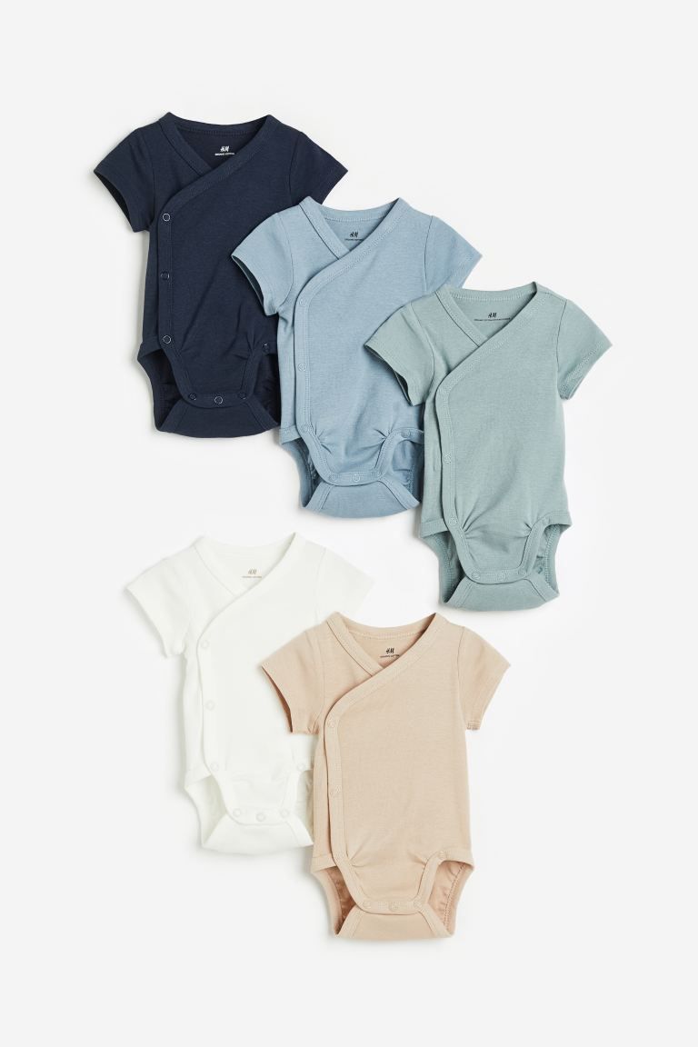 5-pack Cotton Bodysuits | H&M (US + CA)