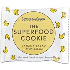 Love + Chew, Banana Bread Minis - 18 Count - Tasty Gluten Free Cookies - Vegan - Healthy, Paleo, ... | Amazon (US)