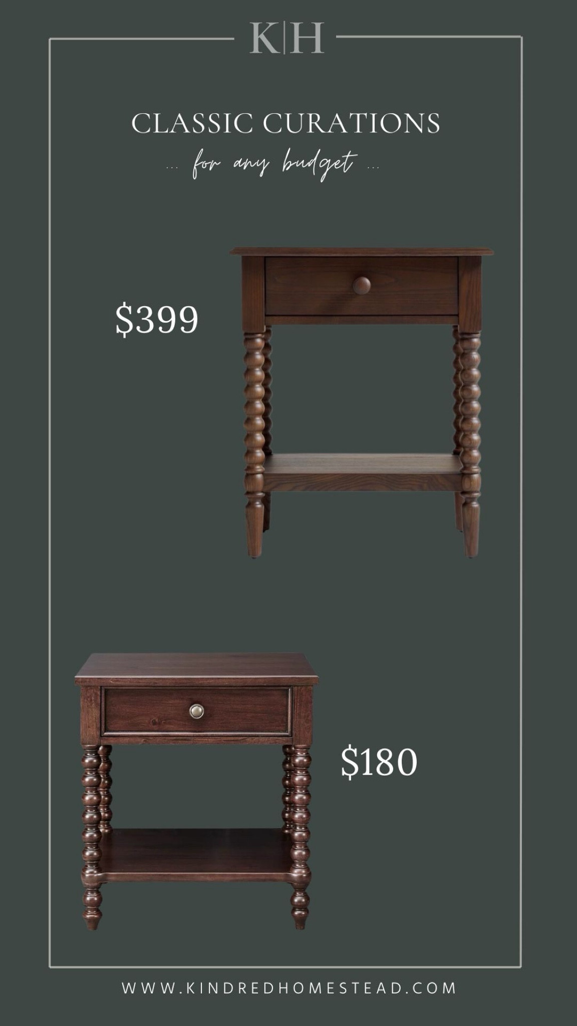 Jenny Lind inspired wood nightstands for English inspired timelessly collected homes and home decor styles! End table, accent table, nightstand, home and home decorr

#LTKHome