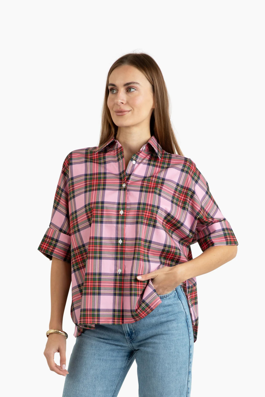 Peacemaker Top - Merry Plaid | Quiet Culture