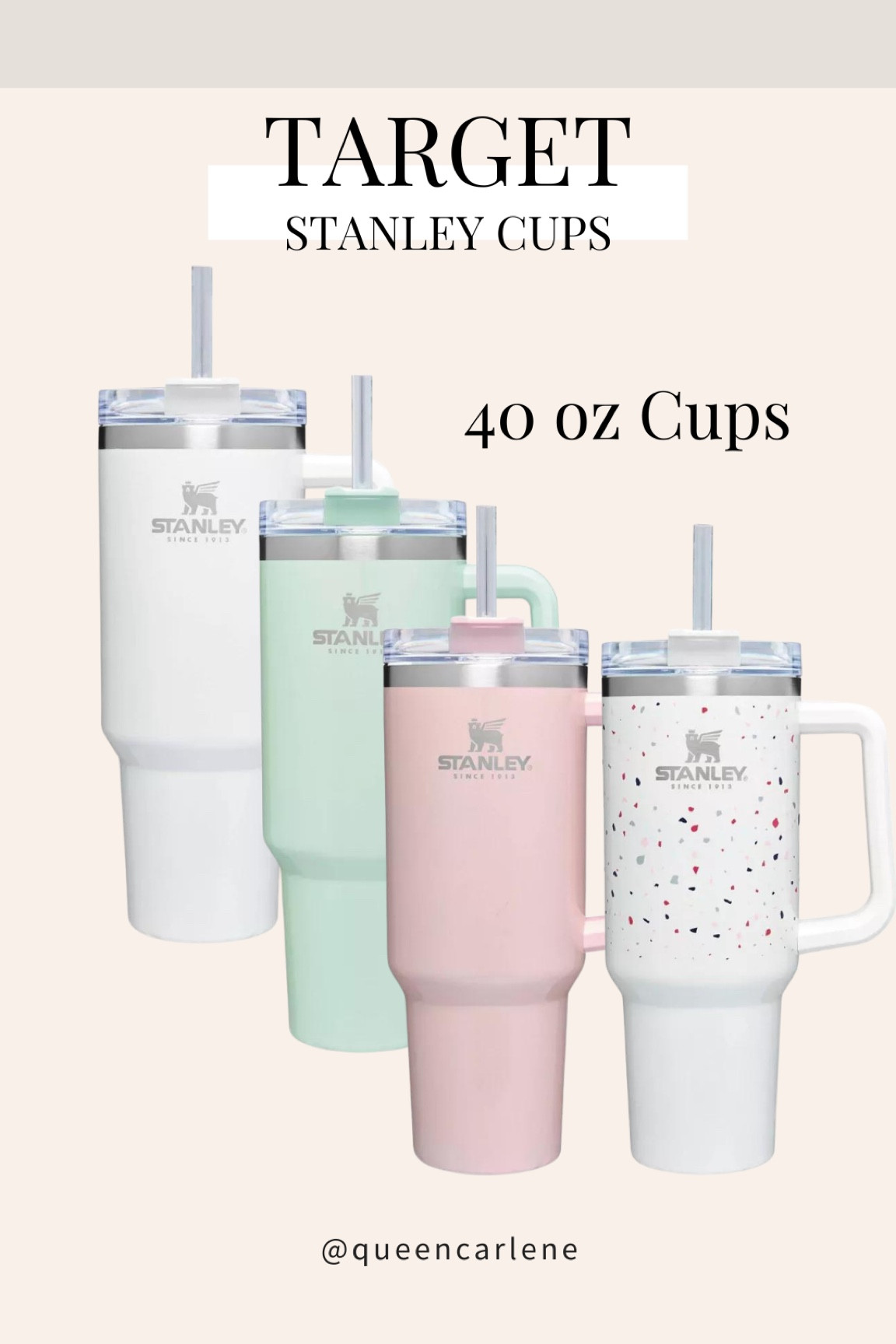 Tema they Finds: Stanley Cup 


Queen Carlene, viral cup, 

#LTKFind #LTKunder50 #LTKfit