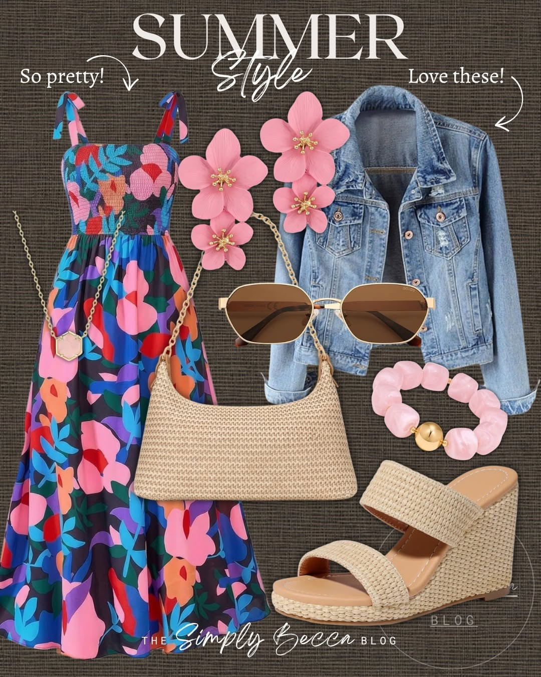 Can we just talk about the colors of this dress 🩷💙 So, so gorgeous! 

 #ltkwomens #summerstyle #summeroutfits #vacationoutfits #floraldress #datenight #weddingguestoutfit #amazonfashionfinds #LTKdayinmylife #LTKootd #LTKTravel