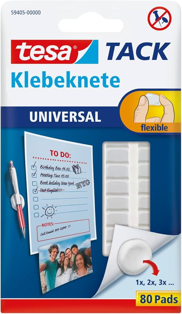 Tesa Tack Adhesive Putty, Malleable | Amazon (DE)