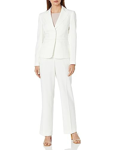 Le Suit Women's Petite Jacket/Pant Suit, Vanilla ICE, 6P | Amazon (US)