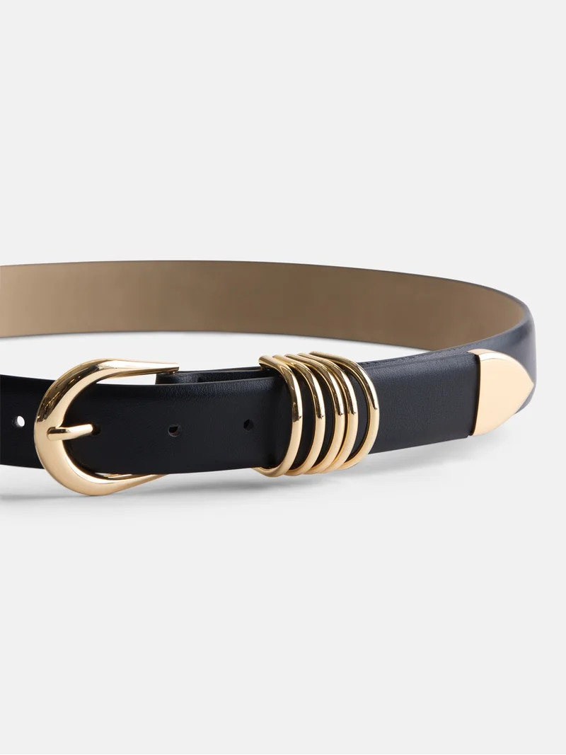 Devil Wears Prada Scoop Collection Women's Multi-Keeper Belt, Black, Sizes S-3XL - Walmart.com | Walmart (US)