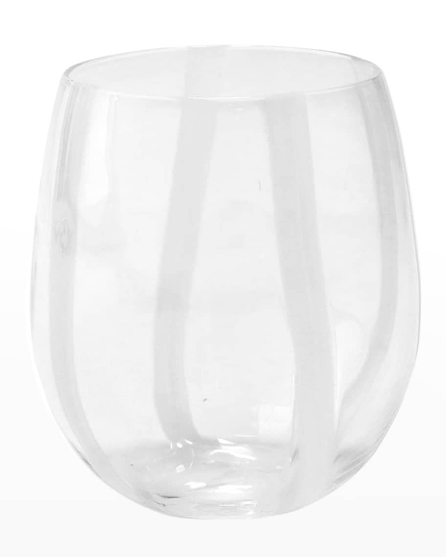 Vietri Stripe Stemless Wine Glass | Neiman Marcus