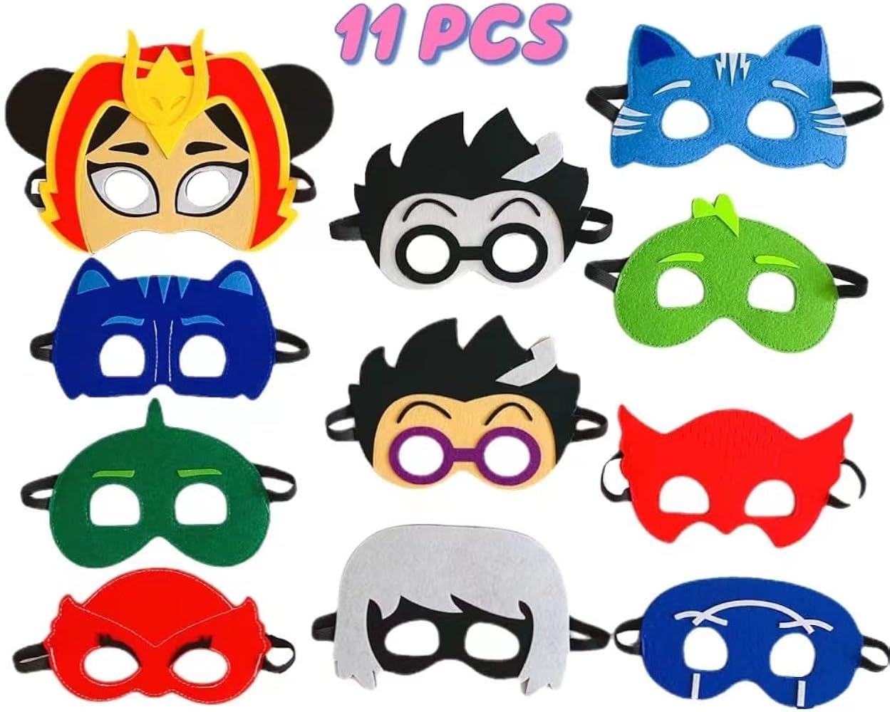 Hotspot Gift Shop 11 PCS Superhero Masks Set Kids Toddler Birthday Party Favors Party Supplies De... | Amazon (US)