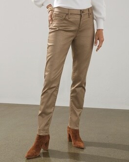 Girlfriend Coated Gator Ankle Jeans | Chico's