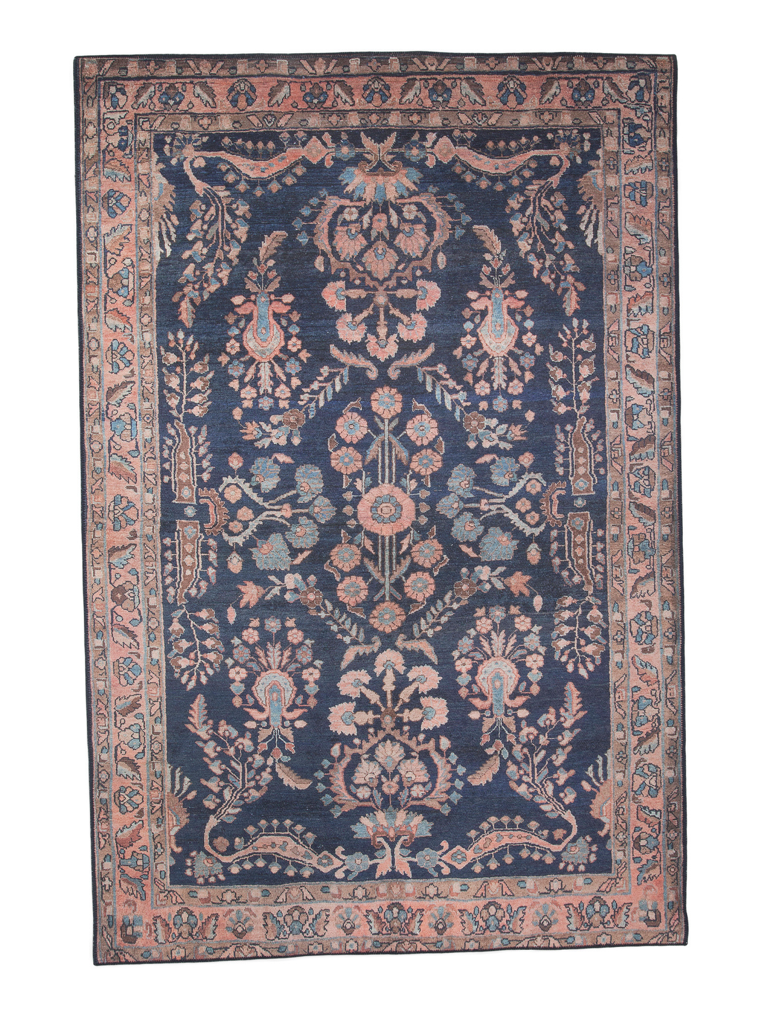 Made In Turkey 5x8 Bergen Floral Washable Area Rug | TJ Maxx