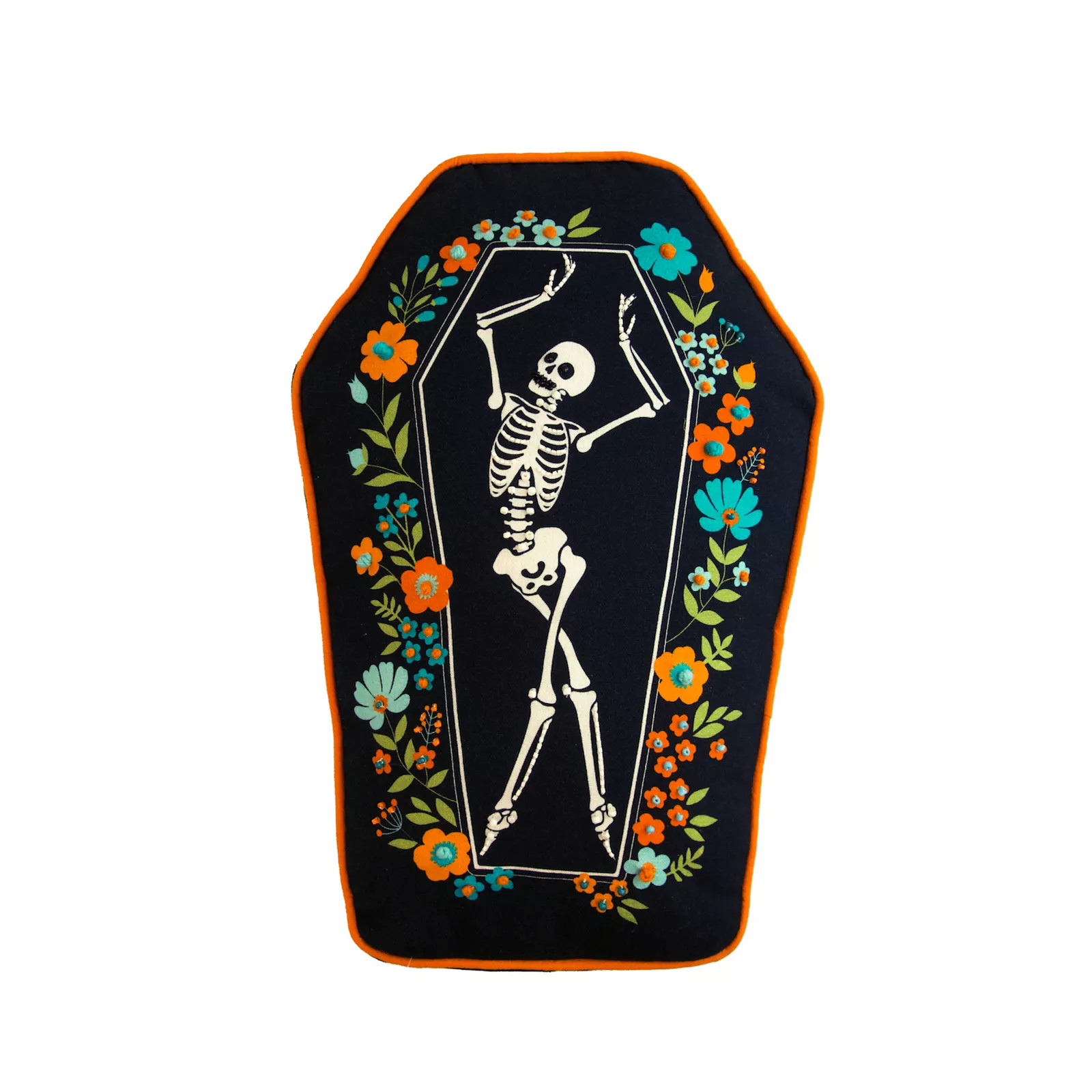 C&F Home Coffin Shaped Halloween Throw Pillow, Black | Kohl's