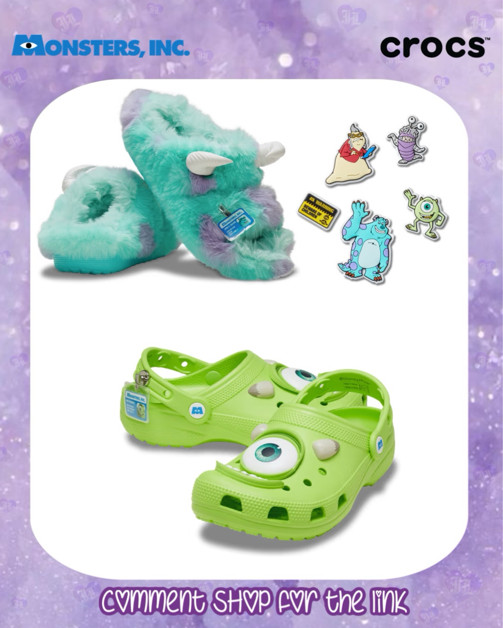 Monster inc Crocs collection dropping 2/18 💚🩵

#LTKStyleTip #LTKShoeCrush #LTKMostLoved