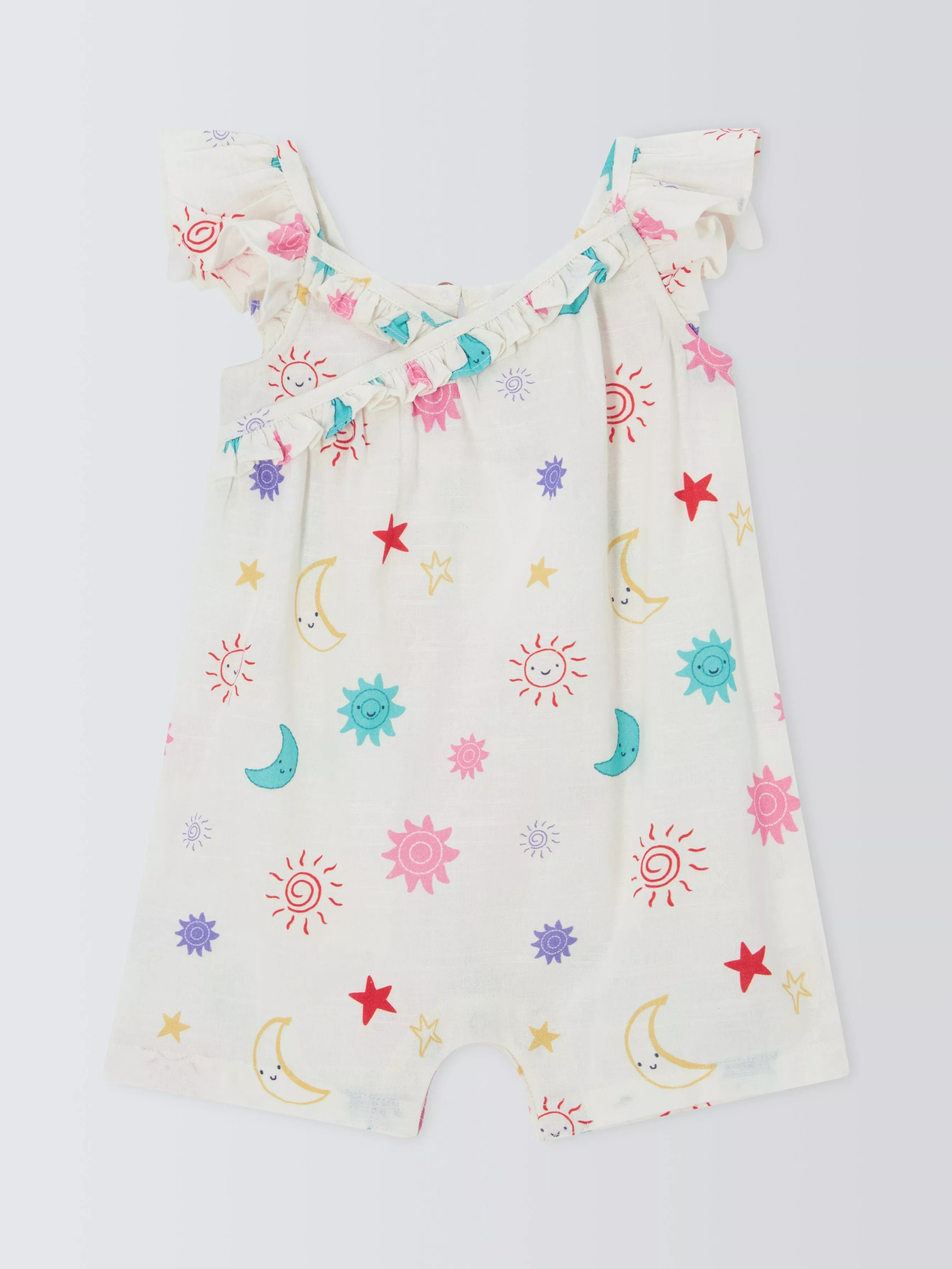John Lewis Baby Celestial Playsuit, Natural | John Lewis (UK)
