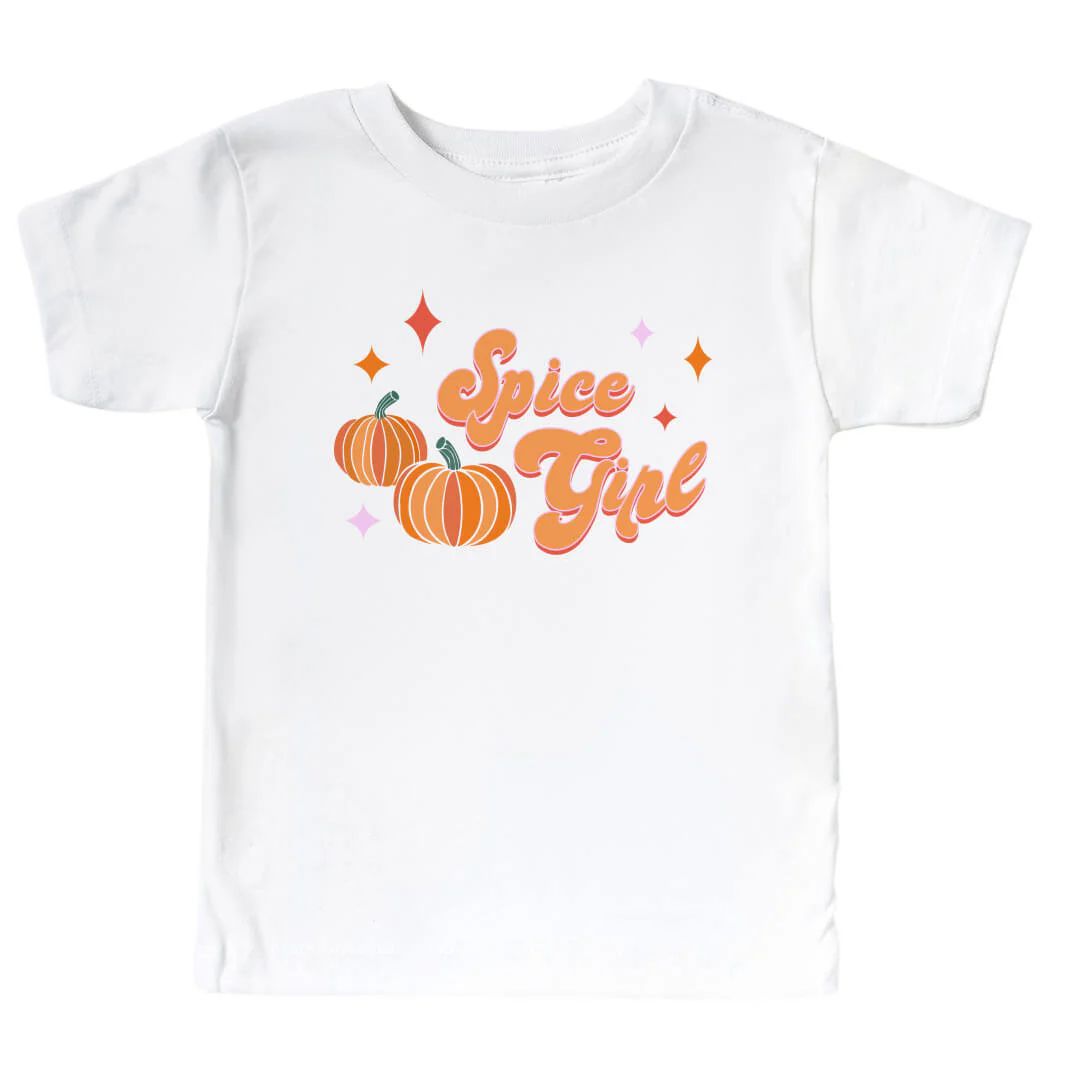 Spice Girl Kids Graphic Tee | White | Caden Lane