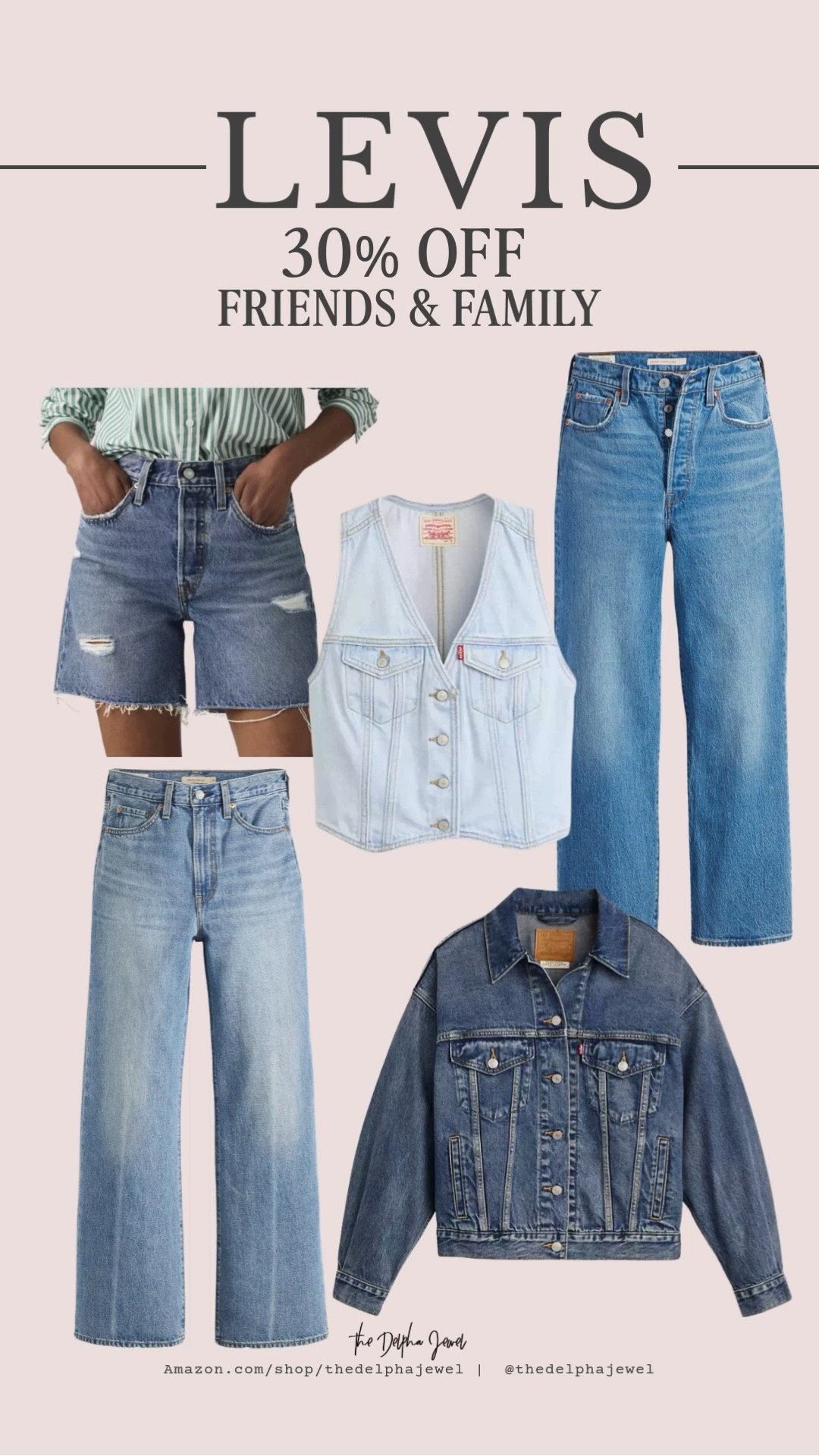 🚨@Levi's 30% off friends and family event 🚨

Stock up on the best denim staples for your wardrobe. @Levi's rib cage straight ankle are one of my go to jeans - you can wear them in ANY season! You seriously can't beat the quality of their denim. 

#LTKSaleAlert #LTKSpringSale #LTKOver40