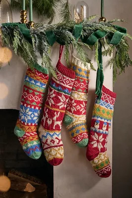 Nordic Knit Stocking | Anthropologie (US)