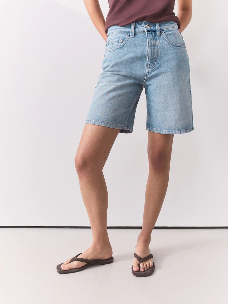 Buy Light Blue Bermuda Denim Jort Shorts from Next Ireland | Next EU
