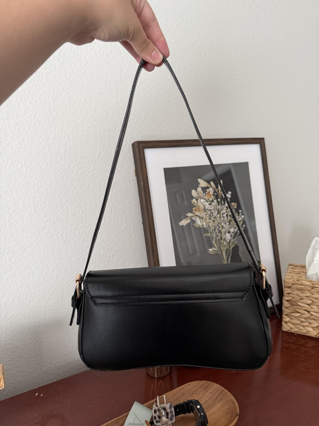 Underarm Shoulder Bag for Women Trendy Purse Vegan Leather Hobo Handbags Clutch Crossbody Bag | Amazon (US)