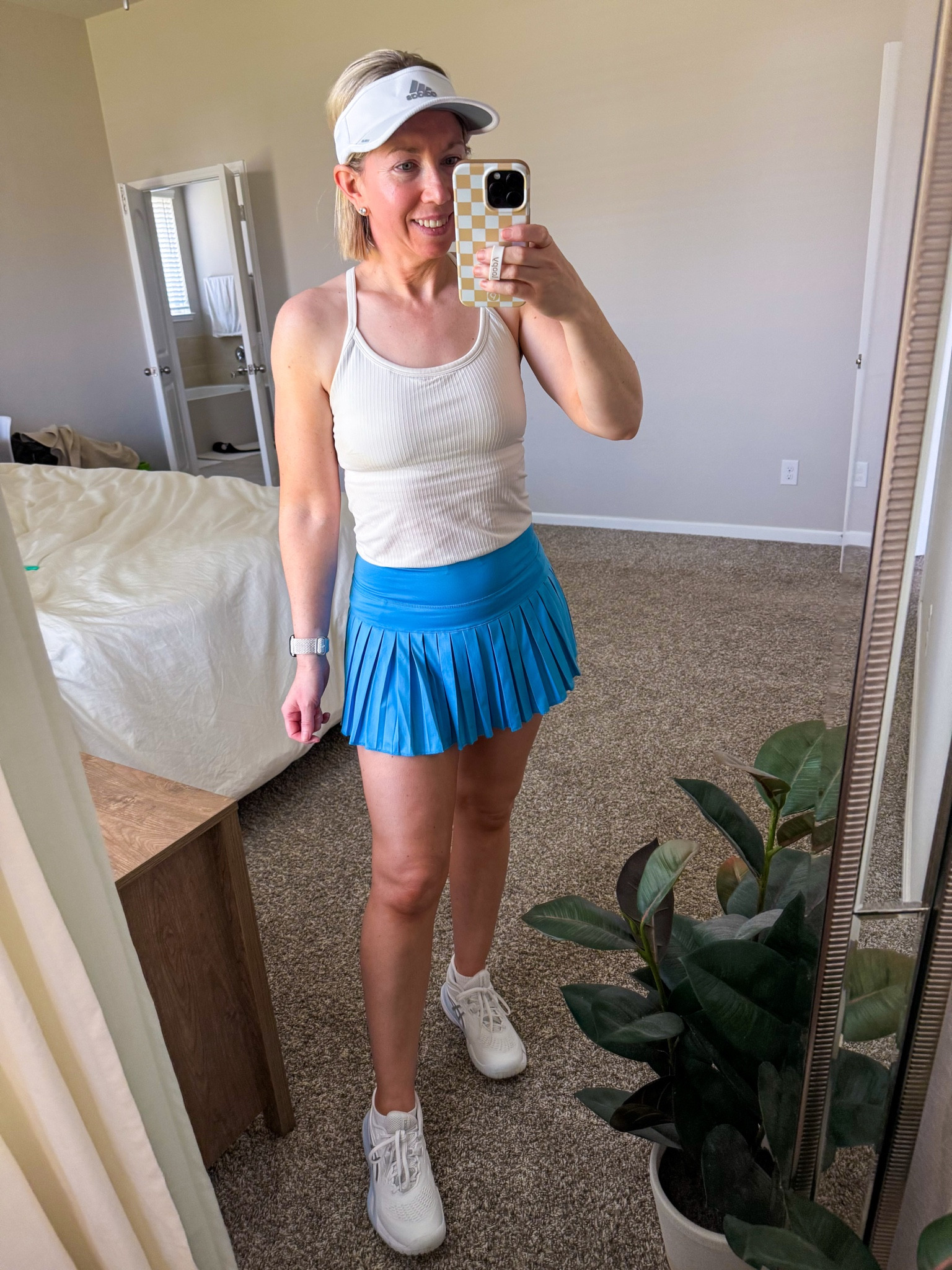 Tennis outfit 
Tennis skirt - size XS (have in several colors) 
Workout tank - size S (have in several colors) 
Tennis shoes - sized up 1/2 size 
Tennis court sneakers 

#ltkpetite
#ltkshoecrush

#LTKFindsUnder50 #LTKActive #LTKOver40

#LTKPetite #LTKOver40 #LTKActive