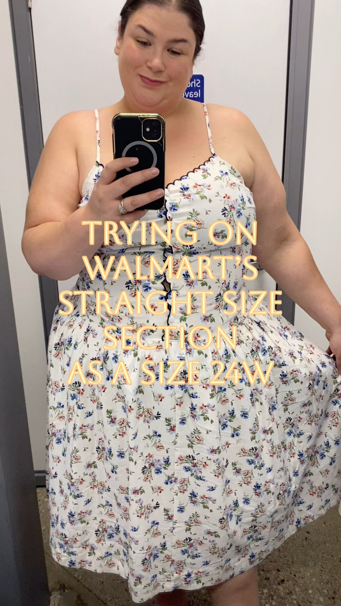 Trying on Walmarts straight sizes as a 24w 

#LTKPlusSize